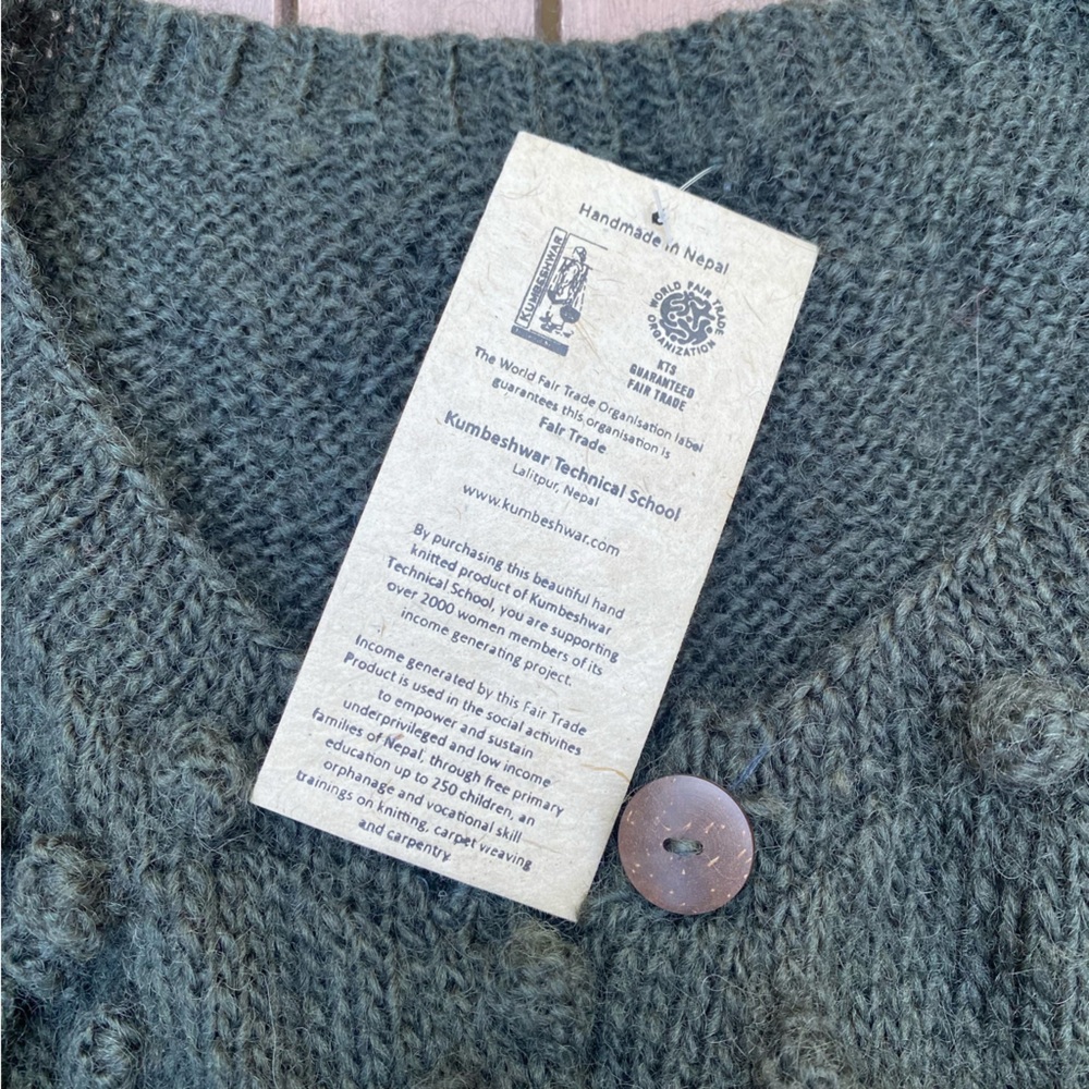 NWT Ribbed Wool Cardigan - Picture 3 of 4